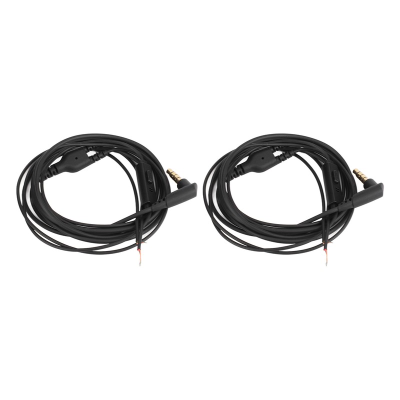 2Pcs Earphone Repair Cable Oxygen Free Copper 3.5mm Lossless 1.2m