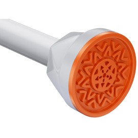 Shower Curtain Rod 32-80 Inches, No Drill Shower Rod Tension, Never Rust Anti-Slip Shower Curtain Rod for Bathroom Window, Adjustable Tension Shower Curtain Rod White