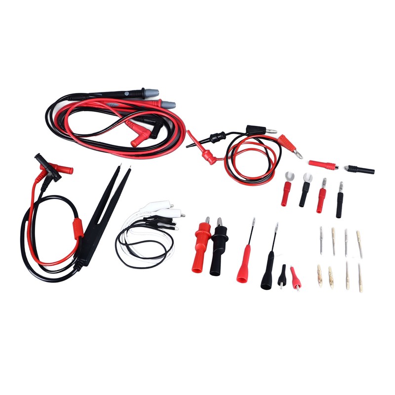 27Pcs Multimeter Test Set Electrical Hook Probes Multifunctional Replaceable Kit