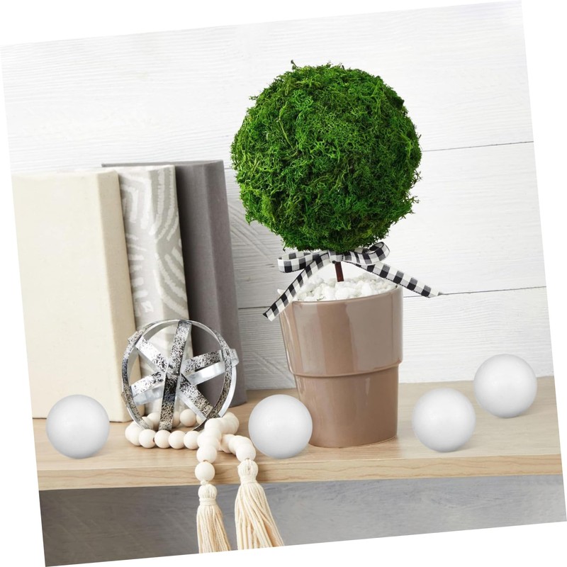 TEHAUX 3sets 6cm Polystyrene Christmas Balls Set 10 Solid Craft