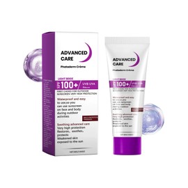 Beruhigende Sonnencreme mit SPF 100+, Sunscreen, Feuchtigkeitsspendend, Für Sensible Haut, Leichte Textur, Wasserfest, Langfristiger UV-Schutz, Nicht Fettend, Hautberuhigende Formel