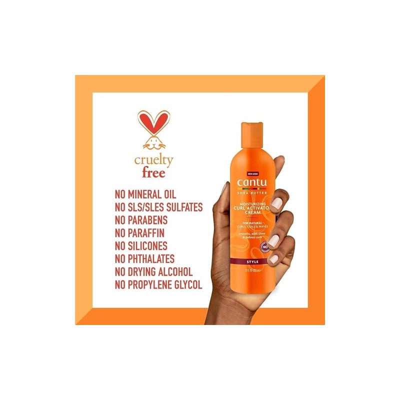 Shea Butter Moisturizing Curl Activator Cream by Cantu for Unisex