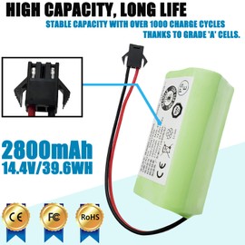 LAQUEENA T6 Battery Compatible with Vactidy T6 T7 T8 Vacuum Cleaner LS001-02 14.4V
