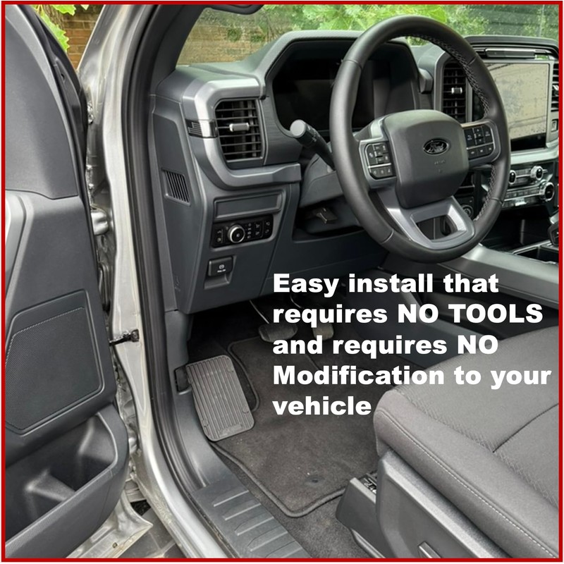 Adjustable Driver Left Foot Rest, Comfort Dead Pedal. F150, Ram