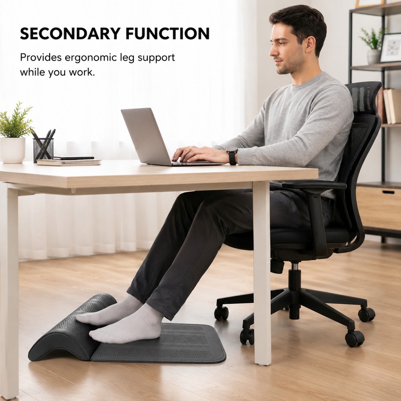 Car Seat Leg Support Cushion for Driving – Memory Foam
