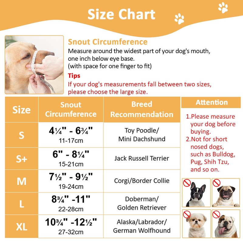 Mayerzon Dog Muzzle with Adjustable Strap to Prevent Biting Fierce