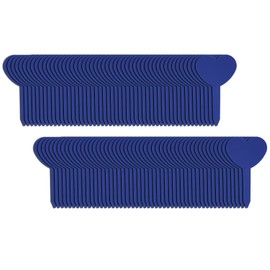 Set of 100 Waterproof Plastic Plant Labels - T-Type Nursery Garden Tags for Seeds, Potted Herbs, and Flowers - Reusable and Sun-Proof - Ideal Gift for Gardeners (Blue)