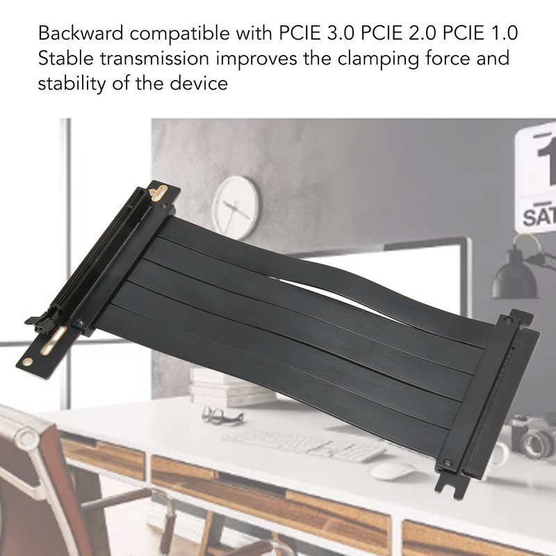 PCIE 4.0 X16 Extender Riser Cable Plug and Play High