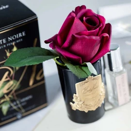 Cote Noire-Perfumed Natural Touch Rose Bud in Black and Carmine Red