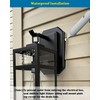 Siding Light Mounting Block, 8141DBL Black Outdoor Mounting Plate kit