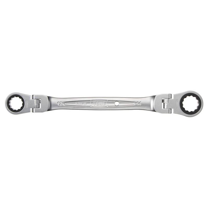 Tone HPRMFW-1214 Double Neck Swing Ratchet Glasses Wrench Double Sided