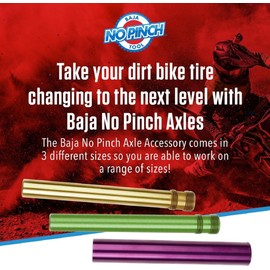 BAJA NO PINCH Axle Shaft Accessory 25mm | Fits 25-28mm Axles, Mounts Tyres Quickly Without Pinching Tubes For Wheel Dirt Bike Motorcycle Changing Tool | Tyre Repair Kit, Motocross and Enduro - Purple
