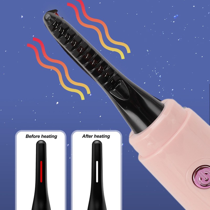 Heated Eyelash Curler Long Lasting Electric Eyelash Curler Type C