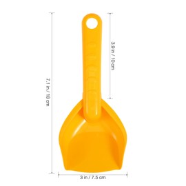 Gadpiparty 7 Pieces 7 07 Inch Plastic Sand Shovel Beach Toy Kids Beach Sand Shovels Small Shovel Rake Shovels for Children Garden Beach Party Gifts Yellow