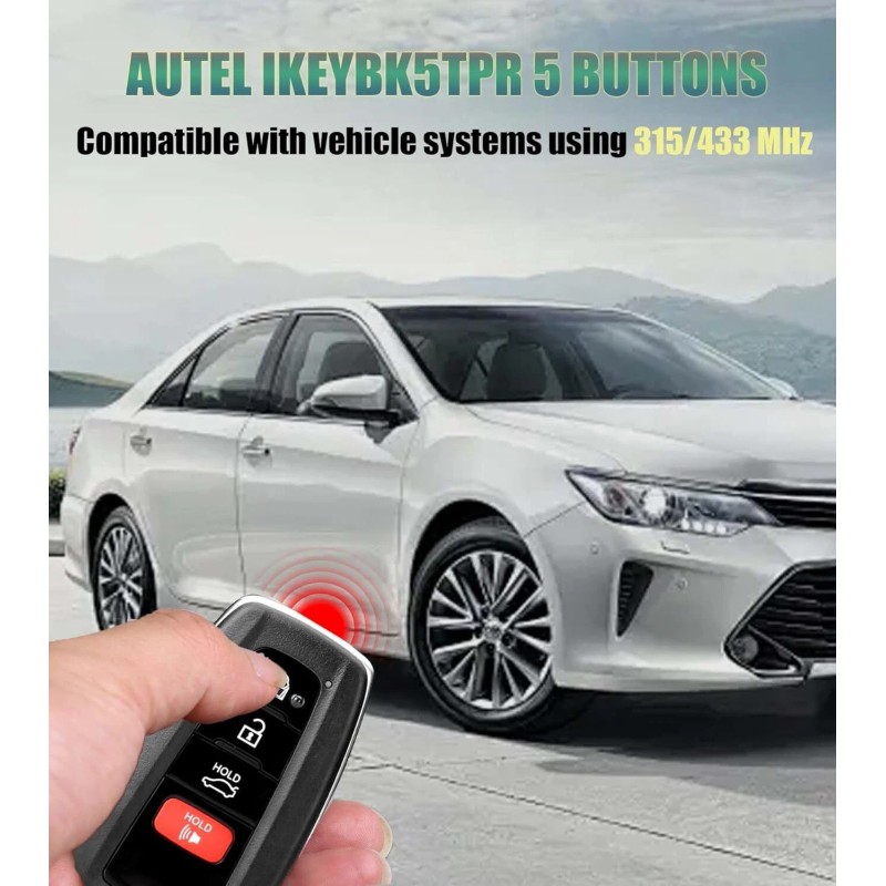 Autel iKey Universal Smart Key Style 8A-chipped 4 Button IKEYTY8A4TP