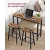 VASAGLE Bar Stools Set of 2, Counter Height Stools, Bar