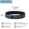 QEERBSIN 20-Pack Bible Verse Silicone Bracelets Bulk Scripture Wristbands