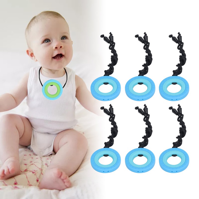 10PCS Chew Sensory Necklace Safe Soft Silicone Teeth Grinding Kids