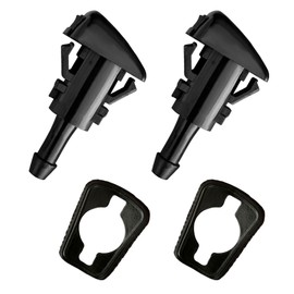 ZOKYUYS 2PCS Front Windshield Washer Nozzles, Fit for Chrysler, D0dge, JP, Ram, Replaces OEM #: 4805742AB / 4805742AC / 5113049AA / 55077460AA / 5303833AA, Windshield Wiper Spray Nozzle
