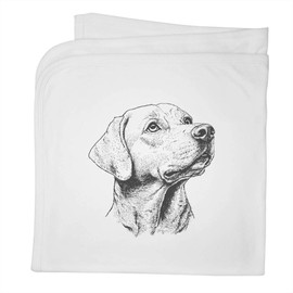 Azeeda 'Labrador Retriever ' Cotton Baby Blanket/Shawl (BY00039876)