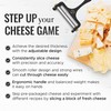 Zulay Kitchen Stainless Steel Wire Cheese Slicer - Adjustable Hand
