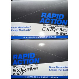 Rapid Action Extreme 2 Boxes Rapid Action Extreme 2-Way Energy Pills 48 packs of 4 = 192 pills