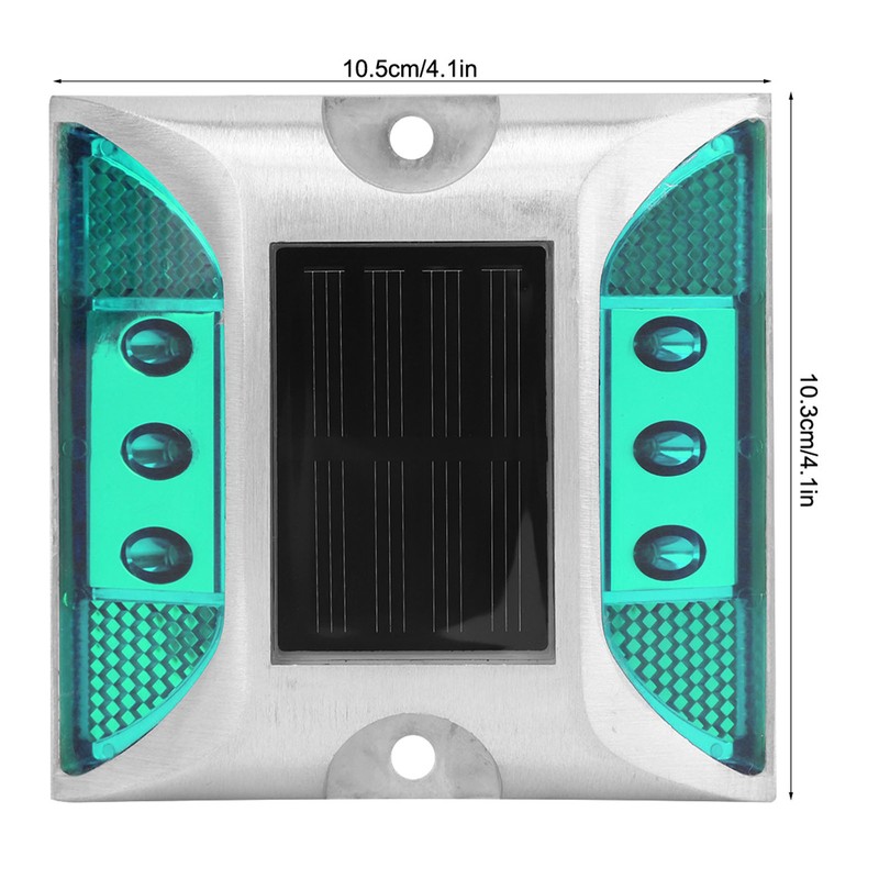 LED Solar Power Ground Marker Lights Waterproof Outdoor Driveway Road