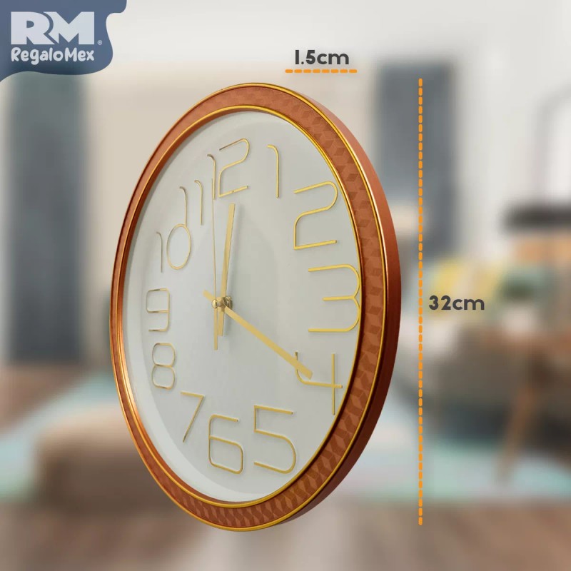 Rm Regalomex Reloj Análogo De Pared Plástico Novedoso