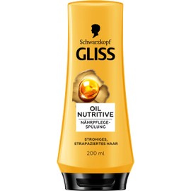 Gliss Conditioner Oil Nutritive (200 ml), Conditioner Intensively Nourishes Straw, Damaged Hair, Conditioner Ensures Perfect Combability