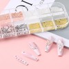 Nail Charms and Gems for Nails Art Rhinestones Kit Metal