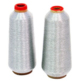 ThreadNanny New Silver Metallic Machine Embroidery Threads - 10000 Yards