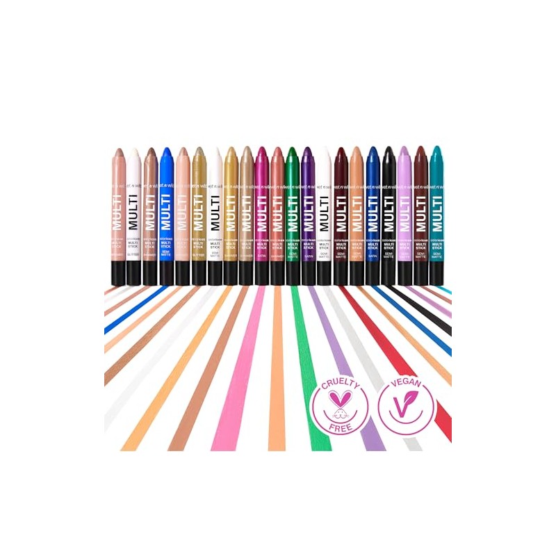 wet n wild Color Icon Cream Eyeliner Eyeshadow Multi-Stick, Moisturizing,