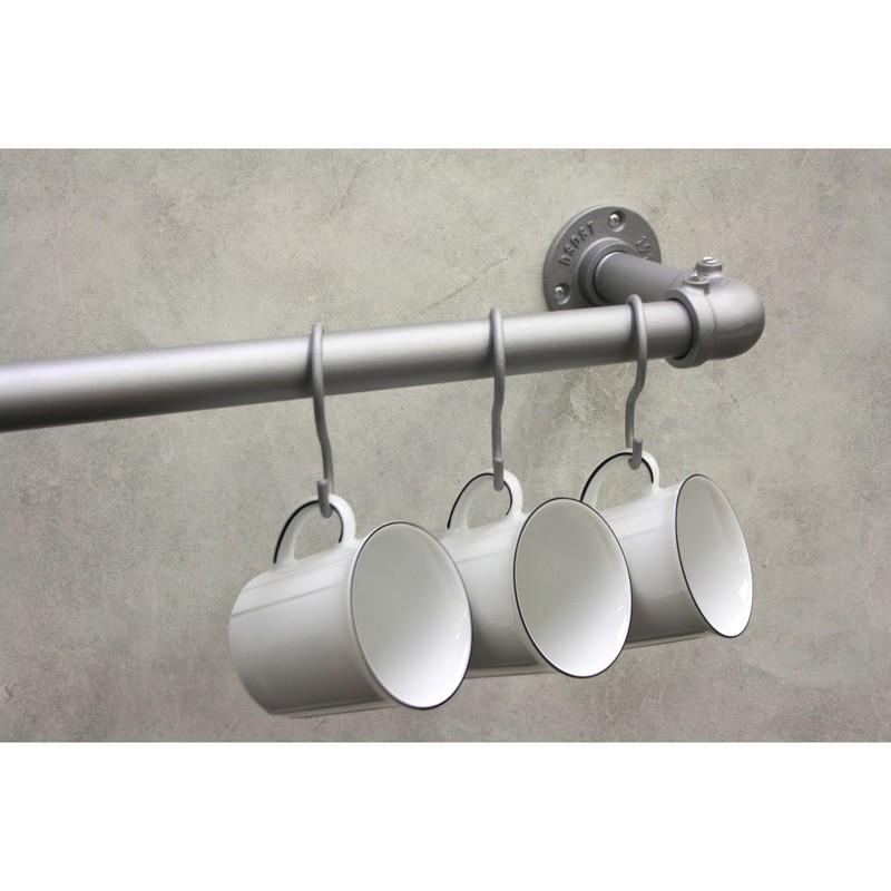 GARDINIA Industrial Home Series Wall Support for Curtain Rods with