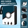 Card Binder, 4- Pocket 400 Cards Sleeves with 50 Removable