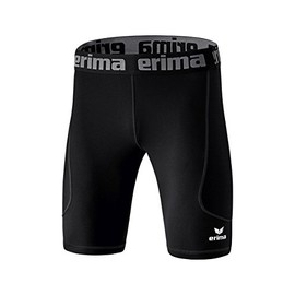 Erima Children’s Elemental Tight Short with Side Mesh Inserts, black, s