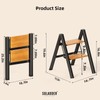 SOLADDER 2 Step Ladder, Anti-Slip and Lightweight Foldable Step Stool