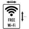 Daged T-154 Free Wifi Sticker 23 x 16 cm WLAN