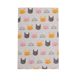 Pearhead Multi Cat Journal, Sweet Cat Face Notebook, School Journal Notebook, To-Do List Notebook, Perfect Pet Owner Gift, 104 Blank Lined Pages