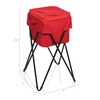 Camping Party Cooler with Stand, (Red)