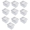 YIKANGHENG Drawer Style Storage Box, 10 Pcs 4 Inch x