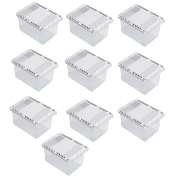 YIKANGHENG Drawer Style Storage Box, 10 Pcs 4 Inch x
