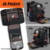 WELKINLAND 46-Pockets Electrician Backpack, Full-Open Tool Backpacks, Heavy Duty Tools