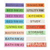 960 Home Moving Labels for 4 Bedroom House, 60 Labels