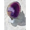 Purple Agate Slice LED Night Light with Auto Sensor -