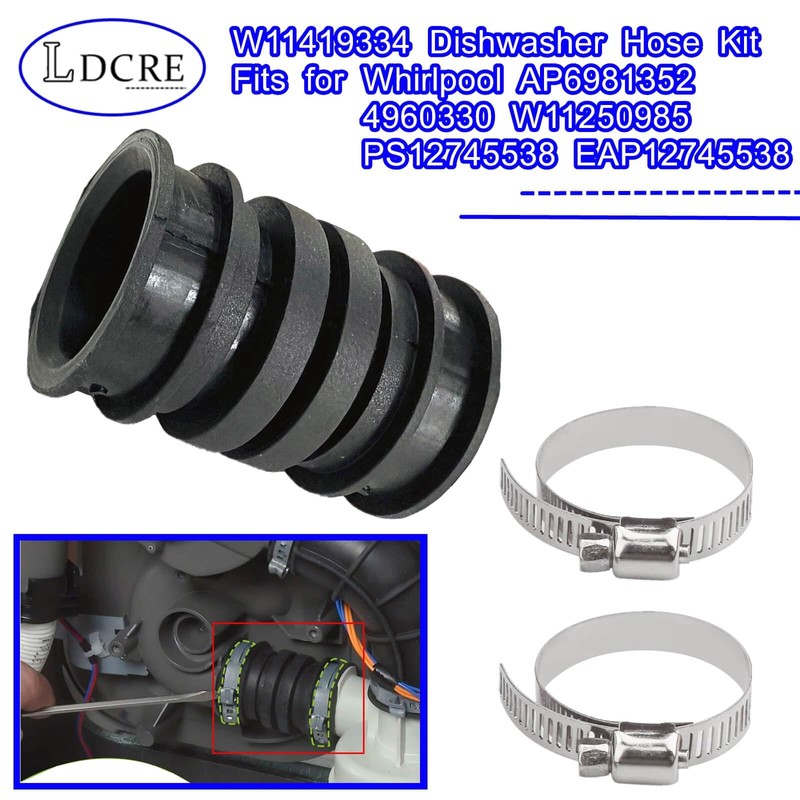 W11419334 Dishwasher Hose Kit,Dishwashers Hose Kit Replacement Parts Fits for