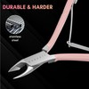 Makartt Cuticle Nippers, Pink Cuticle Trimmer Extremely Sharp Full Jaw