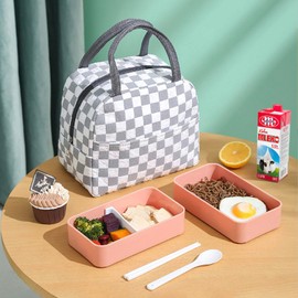 Vacfulliven Lunch Bag for Women Large Capacity Lunch Box for Girl Cute Insulated Lunch Bag Reusable Lunch Bag for Work Travel