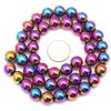 Synthetic Round Multicolor Hematite Gemstone DIY Jewelry Making Loose Beads
