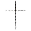 Dicksons MWC-412 Twisted Cross Black 15.5 x 10.75 Metal Decorative