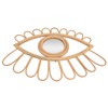 Rattan Eye Wall Mirror Hand Woven Innovative Art Dressing Makeup